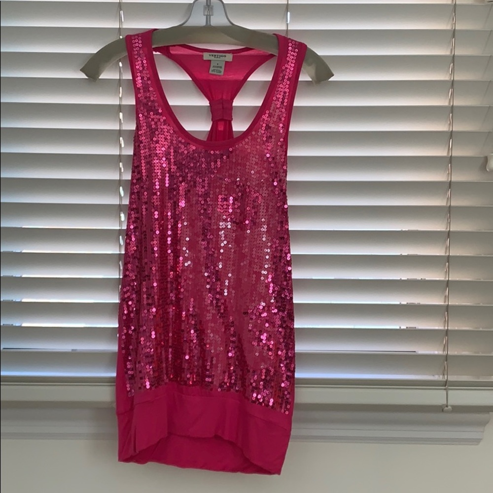 Sequin racerback shirt